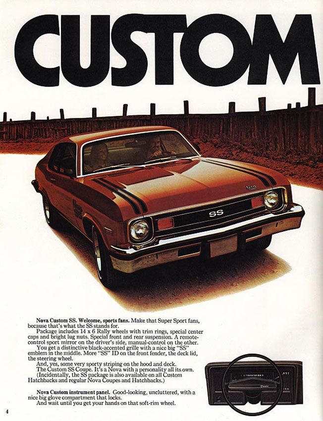 1974 Chevrolet Nova Brochure Page 4